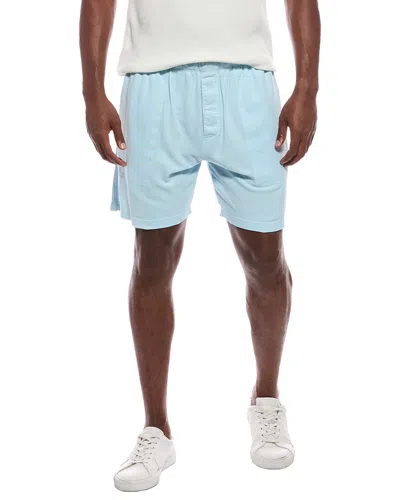 Atm Anthony Thomas Melillo Patch Pocket Short In Blue