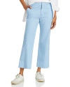 Atm Anthony Thomas Melillo Superfine Twill Stripe Boyfriend Pant In Summer Sky/white In Summer Sky