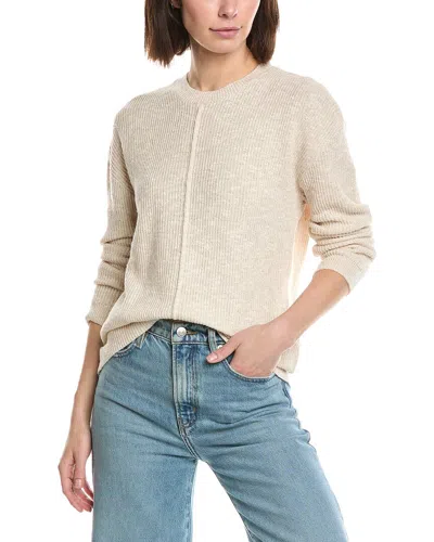 Atm Anthony Thomas Melillo Pintuck Linen & Silk-blend Sweater In White