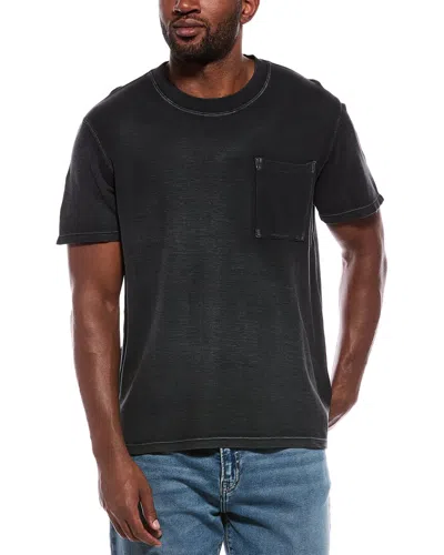 Atm Anthony Thomas Melillo Pique Crewneck T-shirt In Black