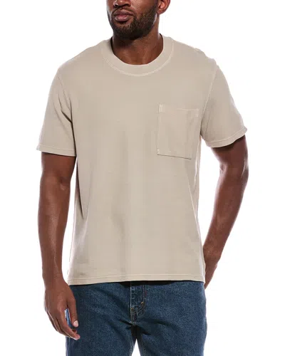 Atm Anthony Thomas Melillo Pique Crewneck T-shirt In Neutral