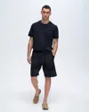 Atm Anthony Thomas Melillo Pique Patch Pocket Shorts In Black