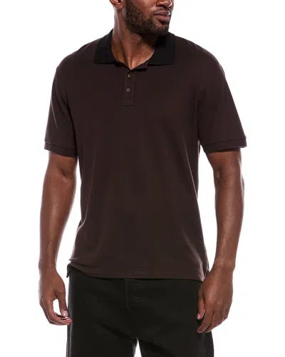 Atm Anthony Thomas Melillo Polo Shirt In Brown