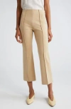 Atm Anthony Thomas Melillo Ponte Knit Kick Flare Pants In Soft Fawn
