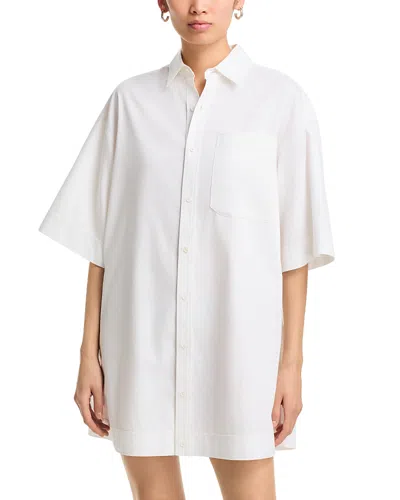 Atm Anthony Thomas Melillo Poplin Shirtdress In White