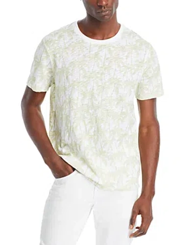 Atm Anthony Thomas Melillo Printed Slub Jersey Tee In White/morning Mist