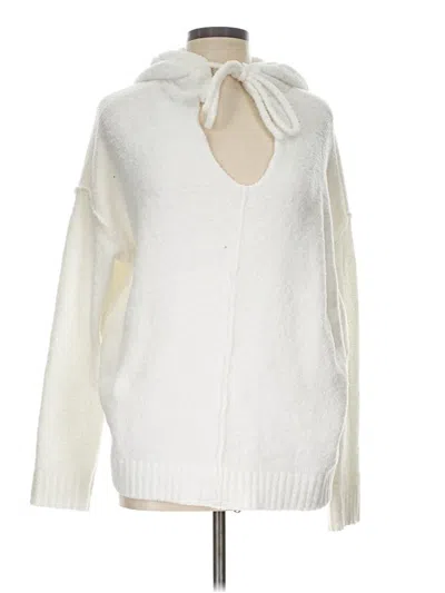 Pre-owned Atm Anthony Thomas Melillo Pullover Hoodie In Ivory