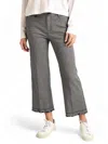 Atm Anthony Thomas Melillo Railroad Stripe Frayed Hem Pant In Indigo White Stripe In Multi