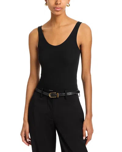 Atm Anthony Thomas Melillo Rib Tank Bodysuit In Black