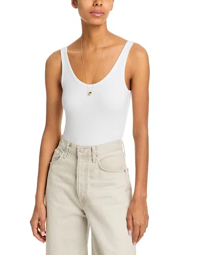 Atm Anthony Thomas Melillo Rib Tank Bodysuit In White