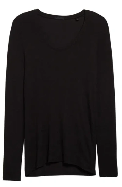 Atm Anthony Thomas Melillo V-neck Top In Black