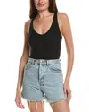 Atm Anthony Thomas Melillo Ribbed Bodysuit In Black