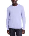 Atm Anthony Thomas Melillo Wool Cashmere Seamed Crew Neck Sweater In Skyflower