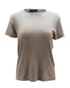 Atm Anthony Thomas Melillo Ribbed T-shirt In Grey Modal In Grey
