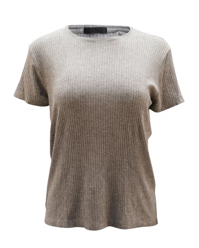 Atm Anthony Thomas Melillo Ribbed T-shirt In Grey Modal