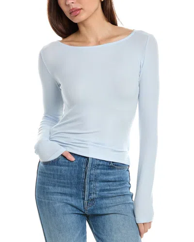 Atm Anthony Thomas Melillo Ribbed Top In Blue