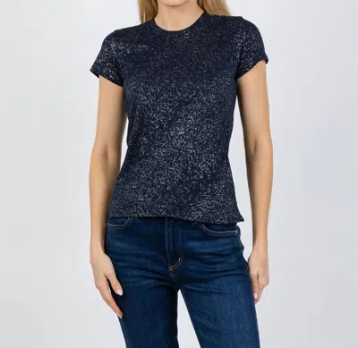 Atm Anthony Thomas Melillo School Boy Tee In Obsidian Silver In Multi