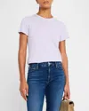 Atm Anthony Thomas Melillo Schoolboy Cotton Crewneck Tee In Skyflower