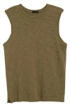 Atm Anthony Thomas Melillo Slub Cotton Jersey Tank In Army