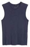 Atm Anthony Thomas Melillo Slub Cotton Jersey Tank In Midnight