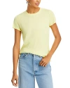 Atm Anthony Thomas Melillo Women's Schoolboy Slub Jersey T-shirt In Lemon Chiffon