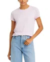 Atm Anthony Thomas Melillo Womens Crewneck Short Sleeve Pullover Top In Violet Breeze