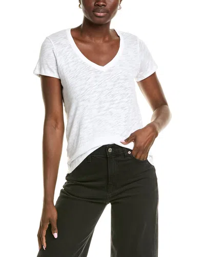 Atm Anthony Thomas Melillo Schoolboy V-neck T-shirt In White
