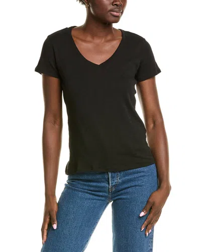 Atm Anthony Thomas Melillo Schoolboy V-neck T-shirt In Black
