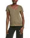 Atm Anthony Thomas Melillo Schoolboy V-neck T-shirt In Green