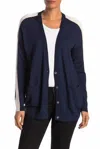 Atm Anthony Thomas Melillo Schoolboy Wool Cardigan In Blue In Blue