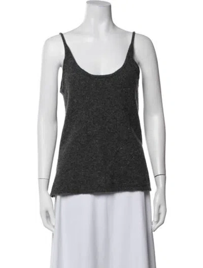 Pre-owned Atm Anthony Thomas Melillo Scoop Neck Sleeveless Top In Grey