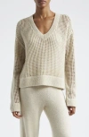 Atm Anthony Thomas Melillo Sequined Sweater In Chalk