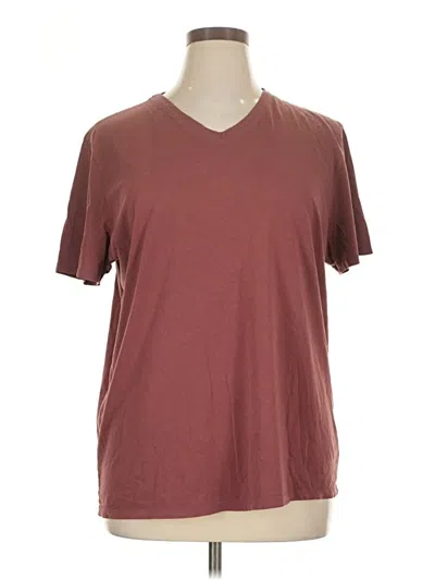 Pre-owned Atm Anthony Thomas Melillo Short Sleeve T-shirt In Burgundy