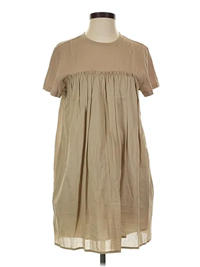 Pre-owned Atm Anthony Thomas Melillo Short Sleeve T-shirt In Tan