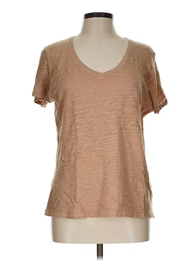 Pre-owned Atm Anthony Thomas Melillo Short Sleeve T-shirt In Tan