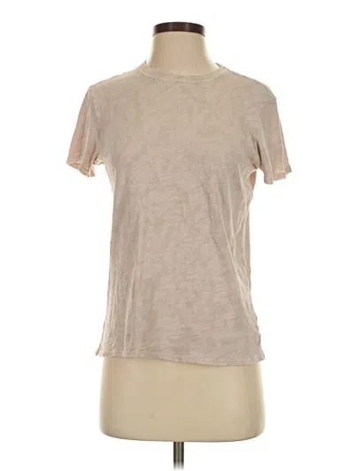 Pre-owned Atm Anthony Thomas Melillo Short Sleeve T-shirt In Tan