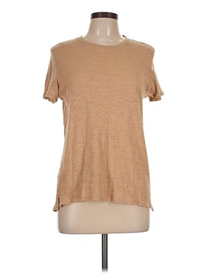 Pre-owned Atm Anthony Thomas Melillo Short Sleeve T-shirt In Tan