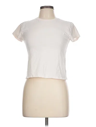 Pre-owned Atm Anthony Thomas Melillo Short Sleeve T-shirt In White
