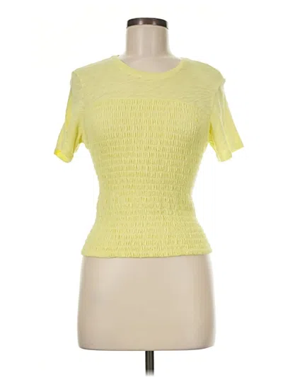 Pre-owned Atm Anthony Thomas Melillo Short Sleeve T-shirt In Yellow
