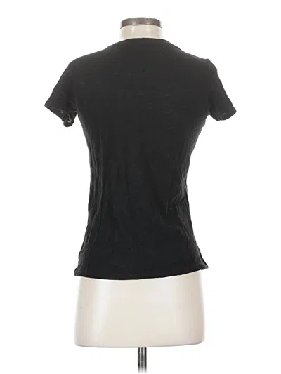 Pre-owned Atm Anthony Thomas Melillo Short Sleeve Turtleneck In Black