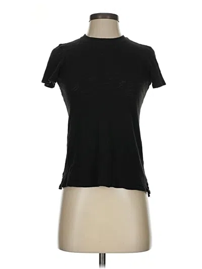 Pre-owned Atm Anthony Thomas Melillo Short Sleeve Turtleneck In Black