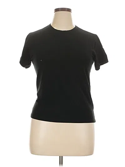 Pre-owned Atm Anthony Thomas Melillo Short Sleeve Turtleneck In Black