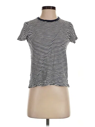 Pre-owned Atm Anthony Thomas Melillo Short Sleeve Turtleneck In Ivory
