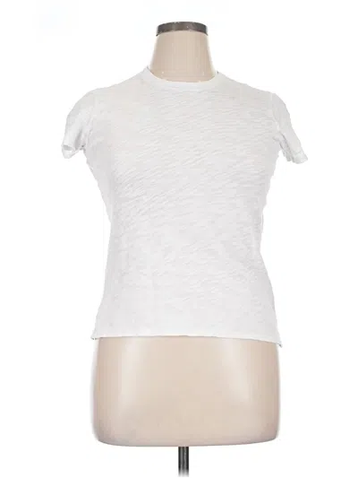 Pre-owned Atm Anthony Thomas Melillo Short Sleeve Turtleneck In White