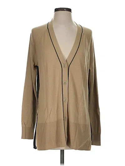 Pre-owned Atm Anthony Thomas Melillo Silk Cardigan Sweater In Brown