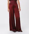Atm Anthony Thomas Melillo Silk Charmeuse Palazzo Pants In Merlot