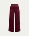 Atm Anthony Thomas Melillo Silk Charmeuse Palazzo Pants In Merlot