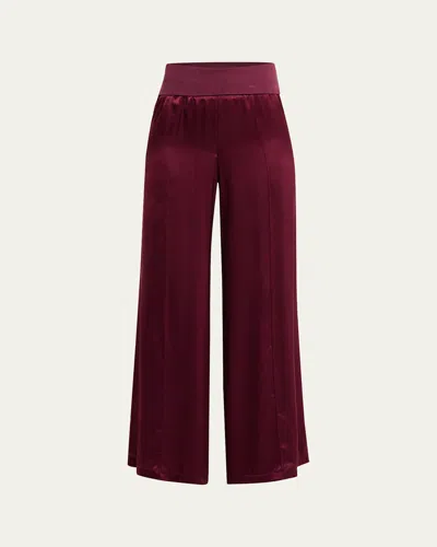 ATM ANTHONY THOMAS MELILLO SILK CHARMEUSE PALAZZO PANTS
