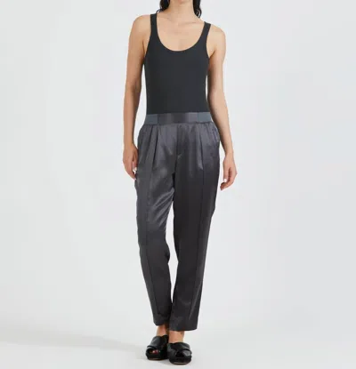 Atm Anthony Thomas Melillo Silk Pull On Pants In Flint In Grey