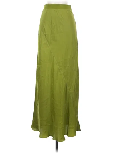 Pre-owned Atm Anthony Thomas Melillo Silk Skirt In Green
